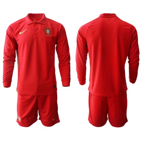 Maillot de Foot Portugal Enfant Domicile UEFA Euro 2020 ML